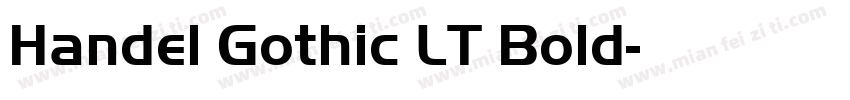 Handel Gothic LT Bold字体转换